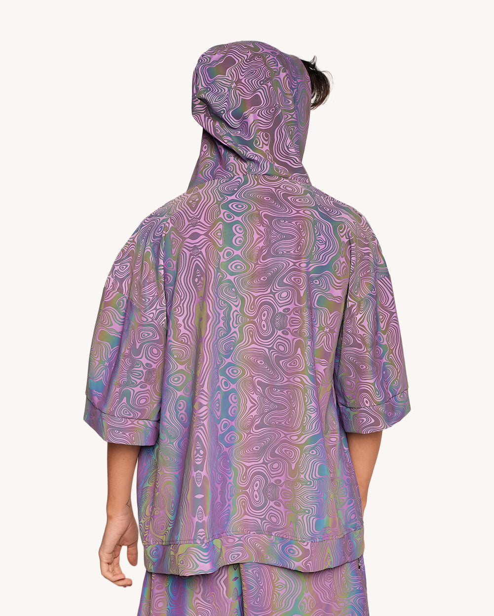 Twisted Reality Purple Rainbow Reflective Robe
