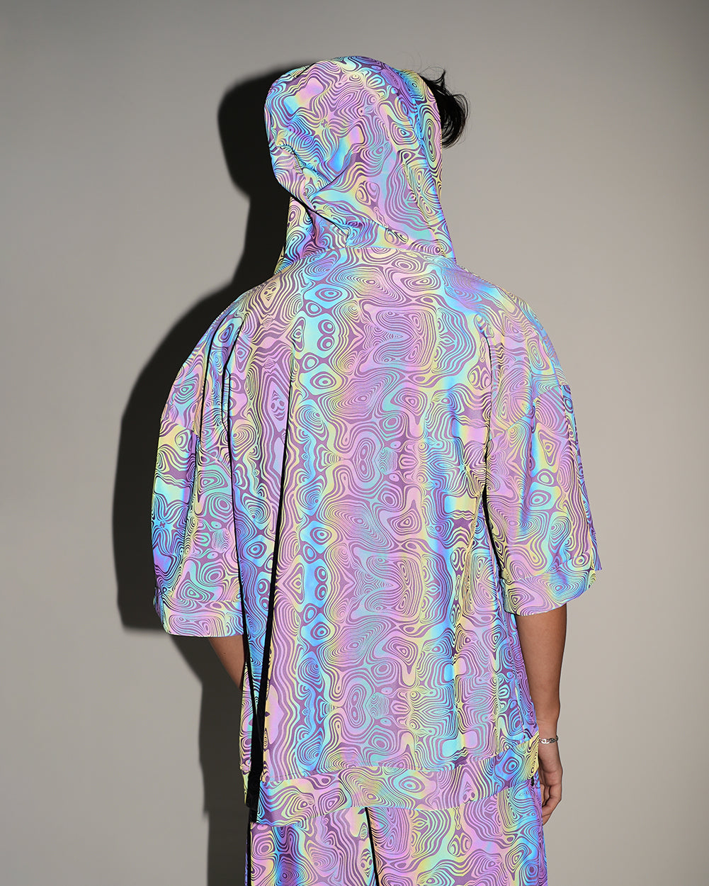 Twisted Reality Purple Rainbow Reflective Robe