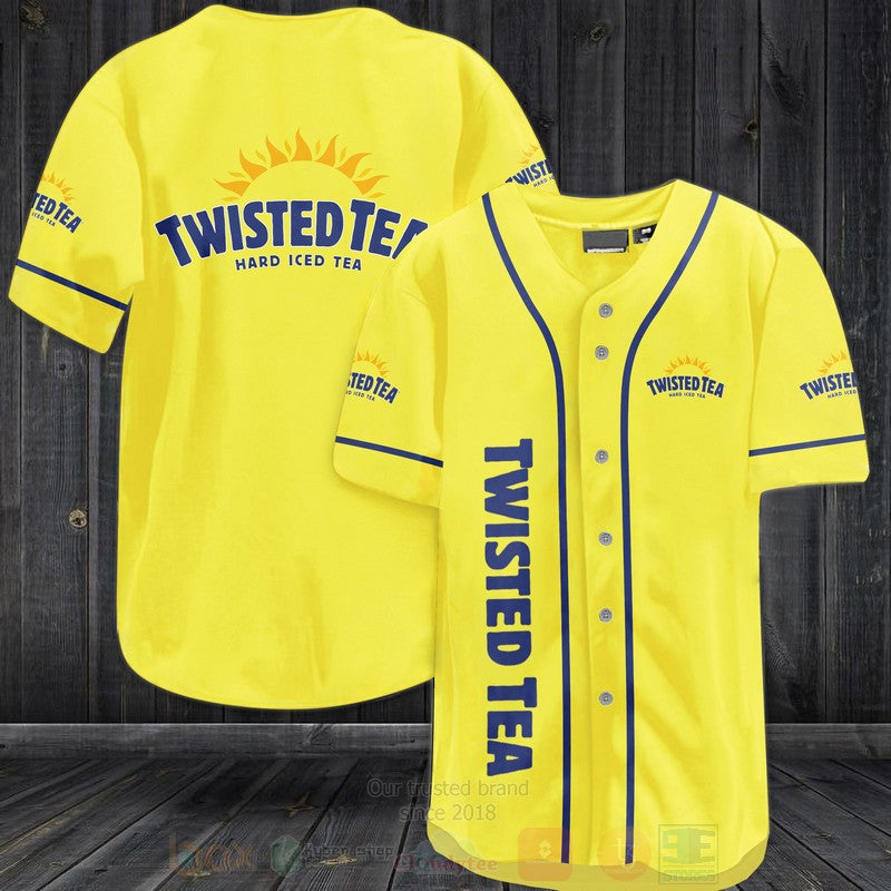 FASHION Twisted Tea Hard Iced Tea Baseball Jerseys Botton Shirt