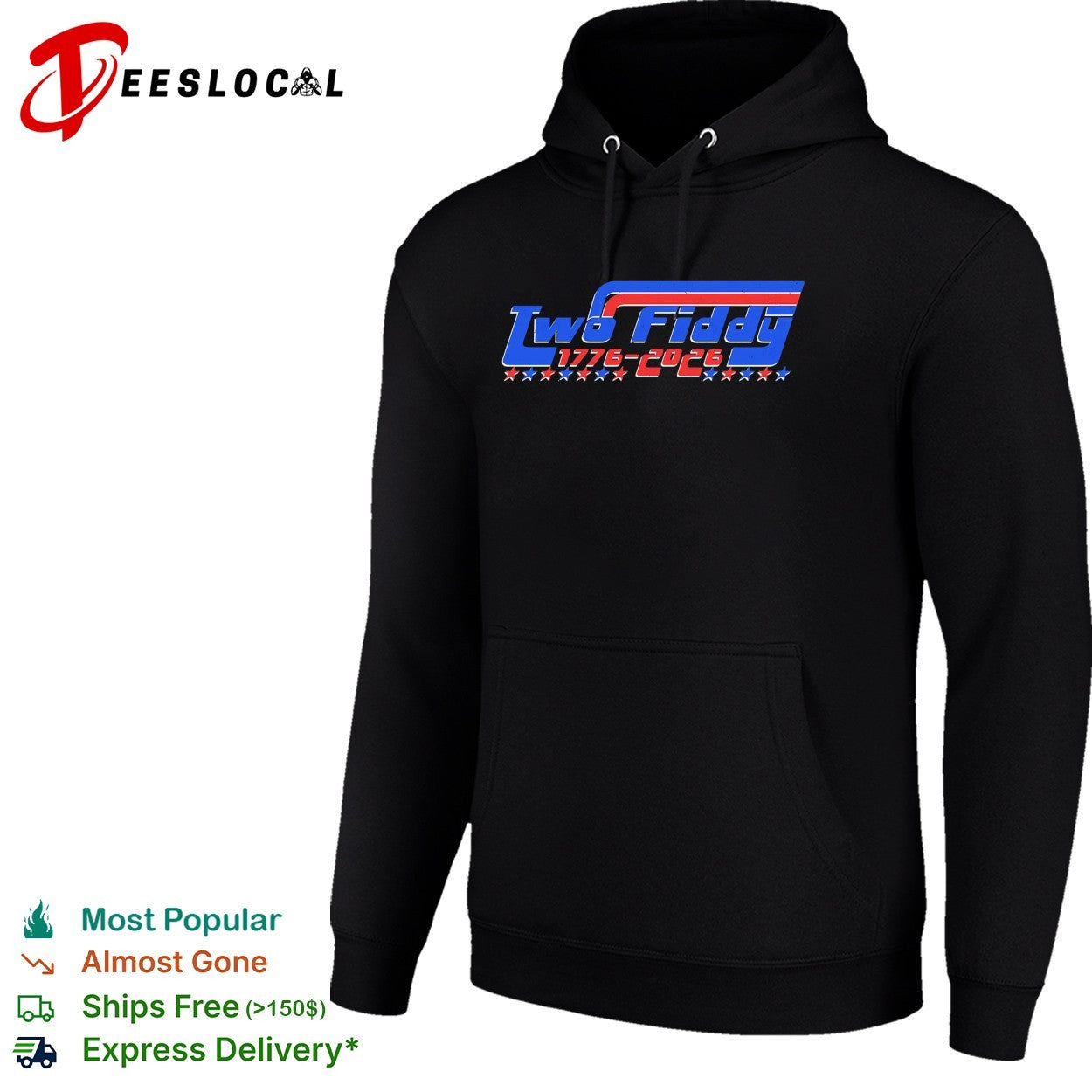 Two fiddy 1776 2026 shirt