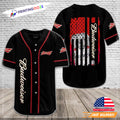 US Flag Budweiser Baseball Jersey