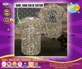 US army veteran custom name Baseball Jersey