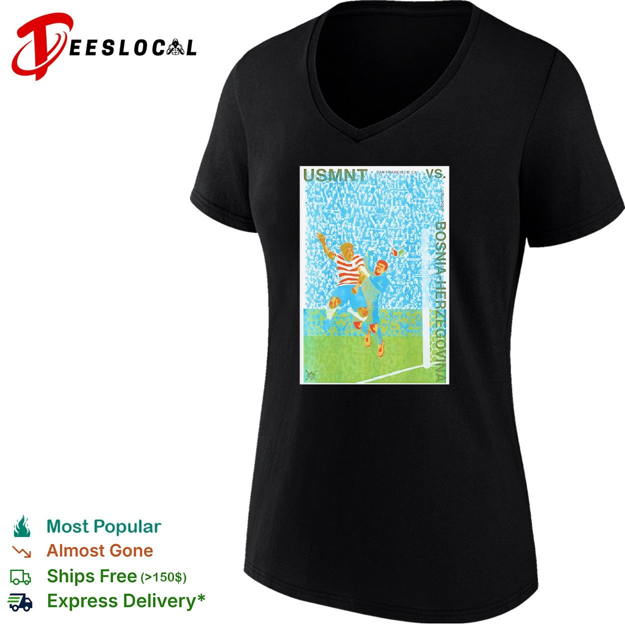USMNT vs Bosnia Herzegovina soccer match shirt