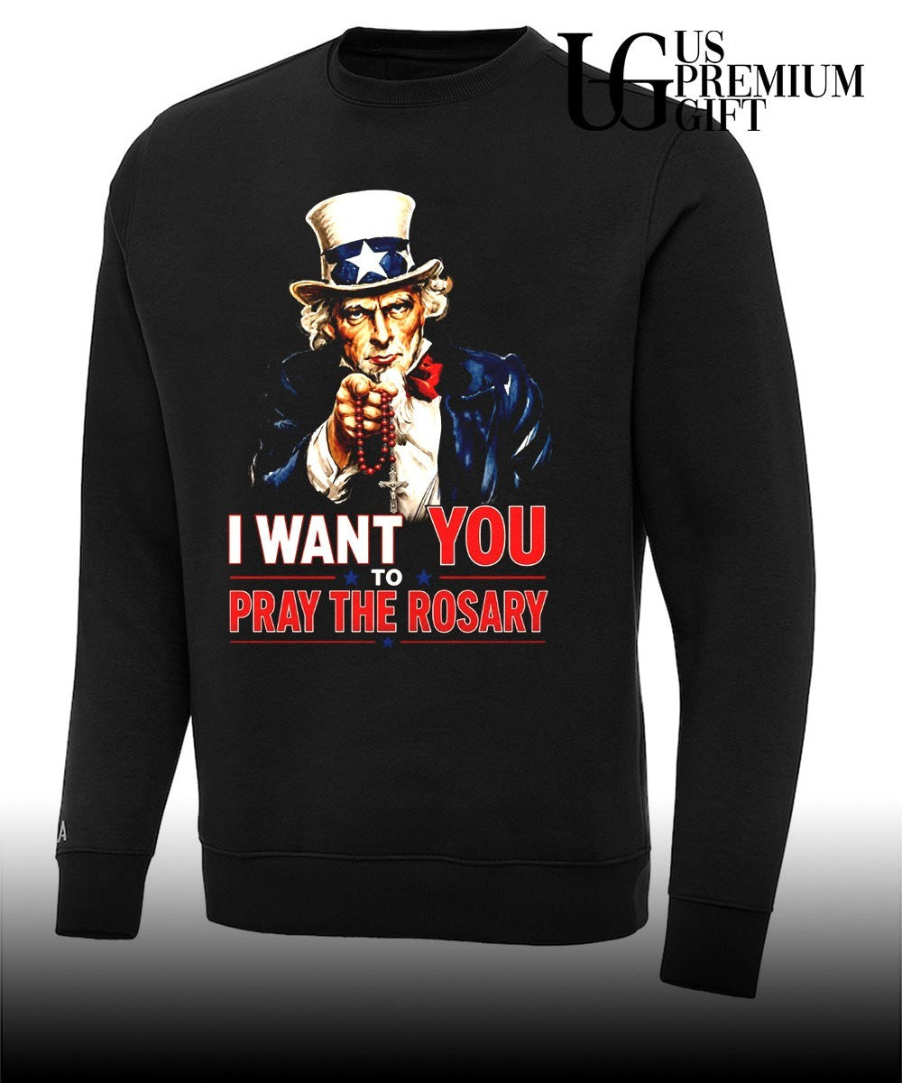 Uncle Sam I Want You to Pray the Rosary shirt