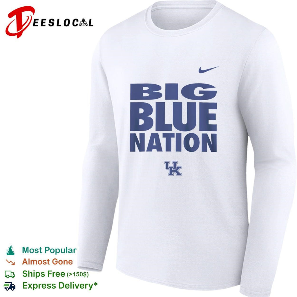 University of Kentucky Big Blue Nation logo shirt