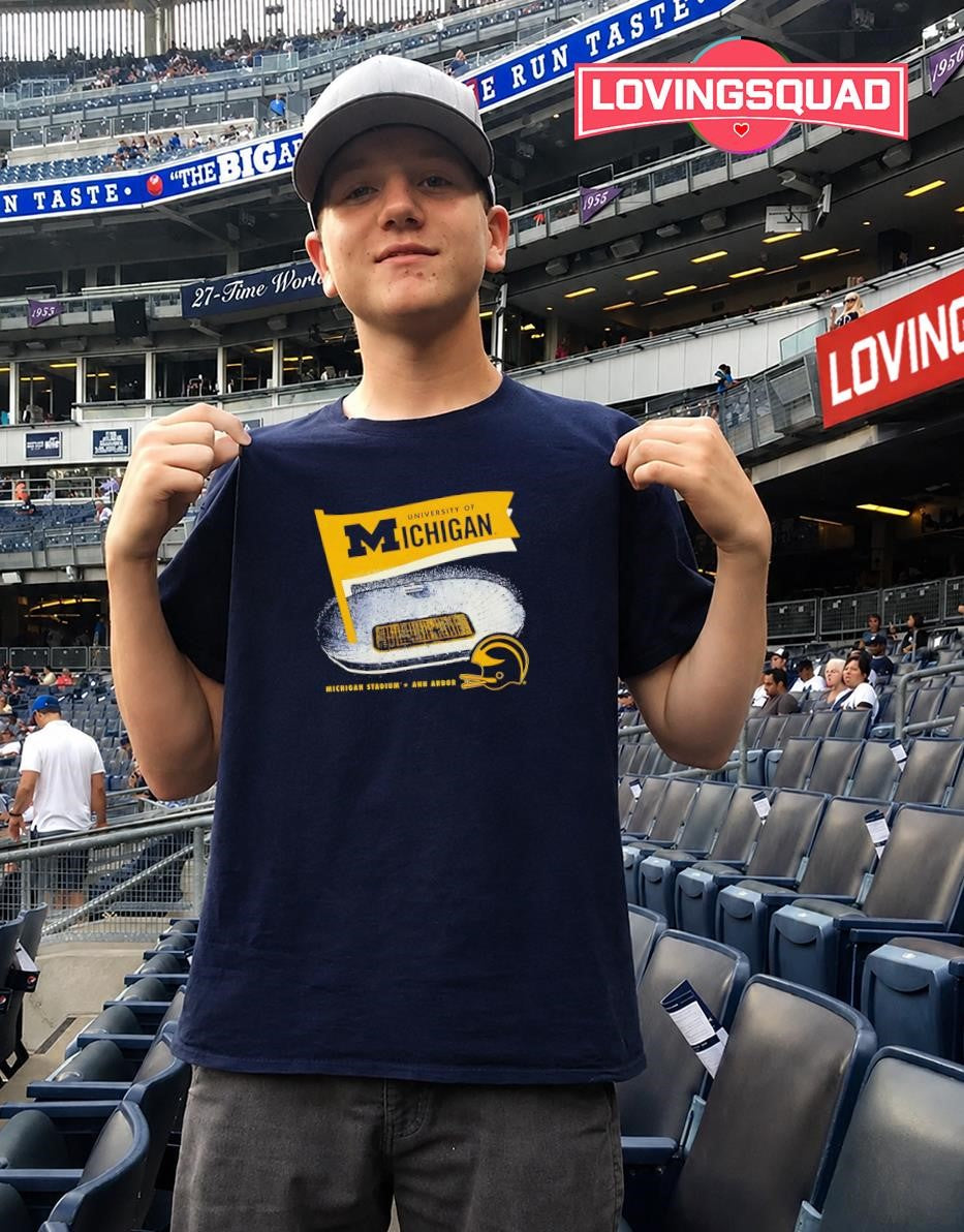 University of Michigan Football Big House Illustration T-shirt