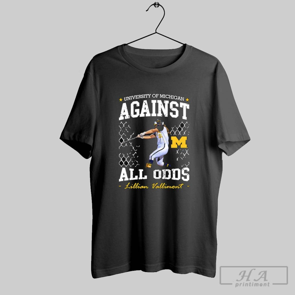 University Of Michigan Against All Odds Lillian Vallimont Michigan Wolverines Softball T-Shirts, Hoodie, Sweatshirt