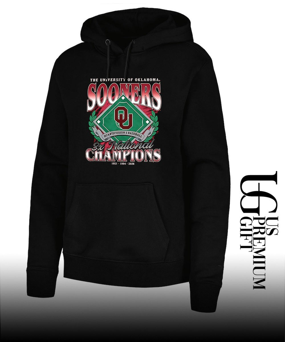 University of Oklahoma Sooners NCAA Division I Baseball 3X National Champions shirt
