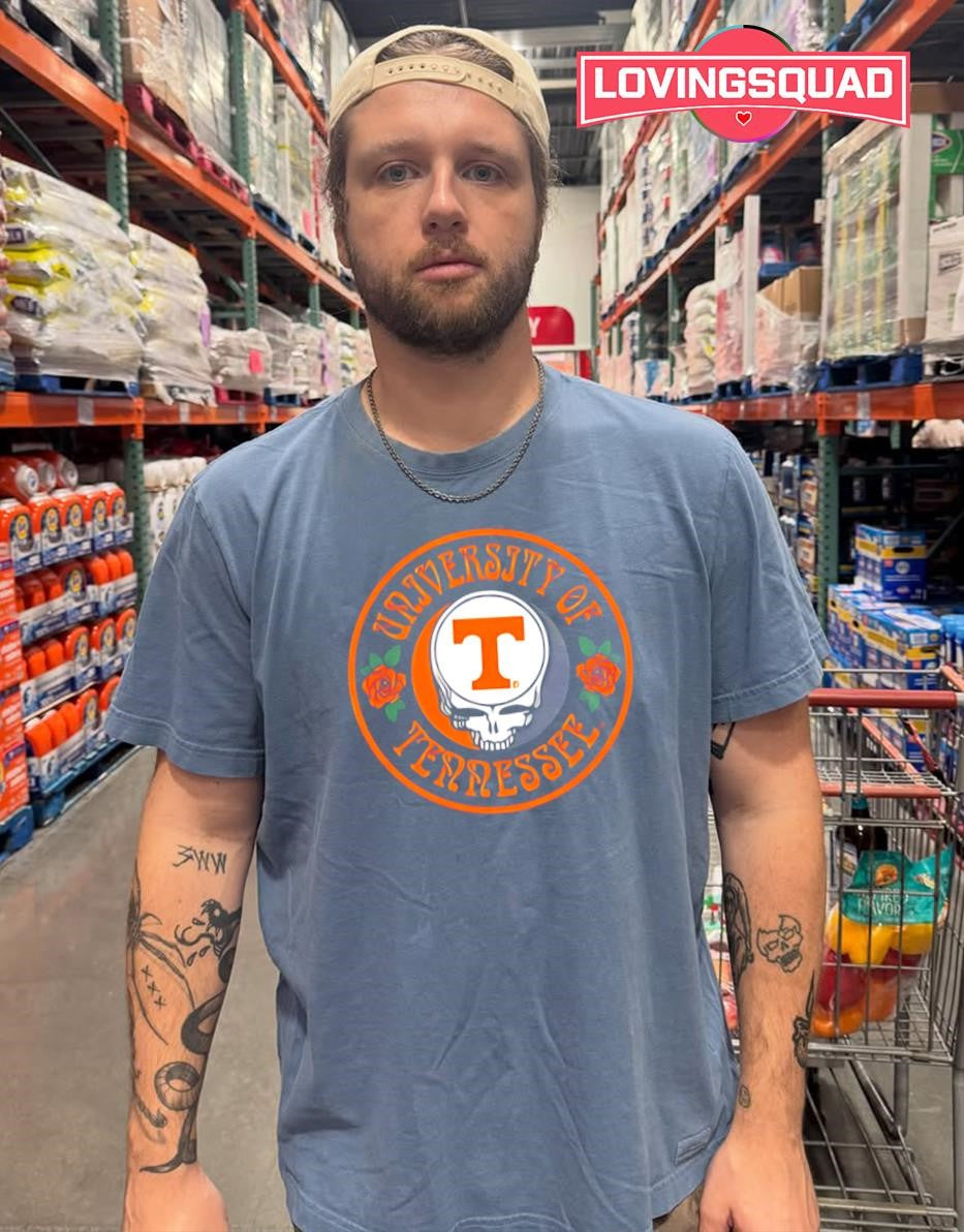 University of Tennessee Grateful Dead Steal Your Face Rose Logo T-shirt