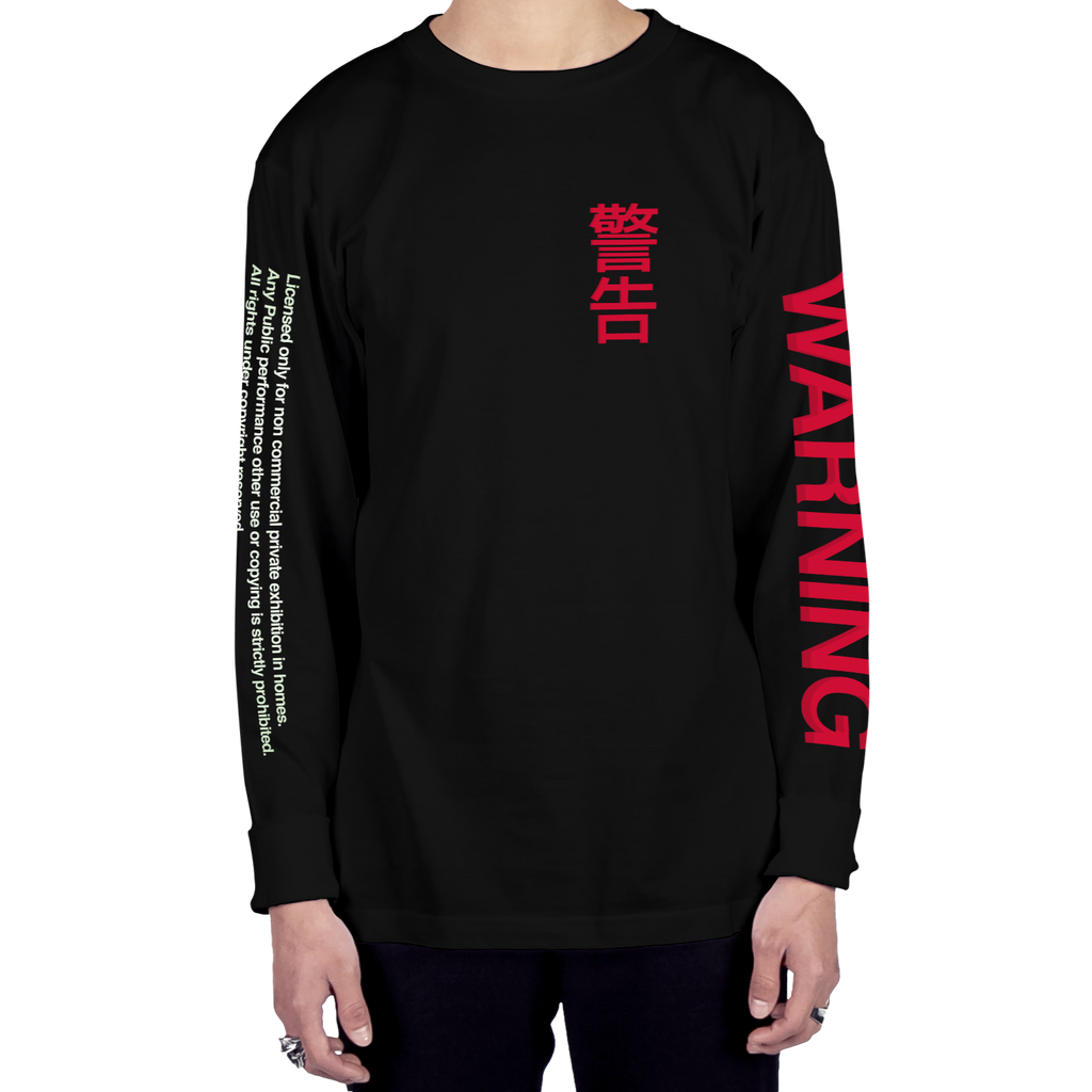 Warning Long Sleeve Tee