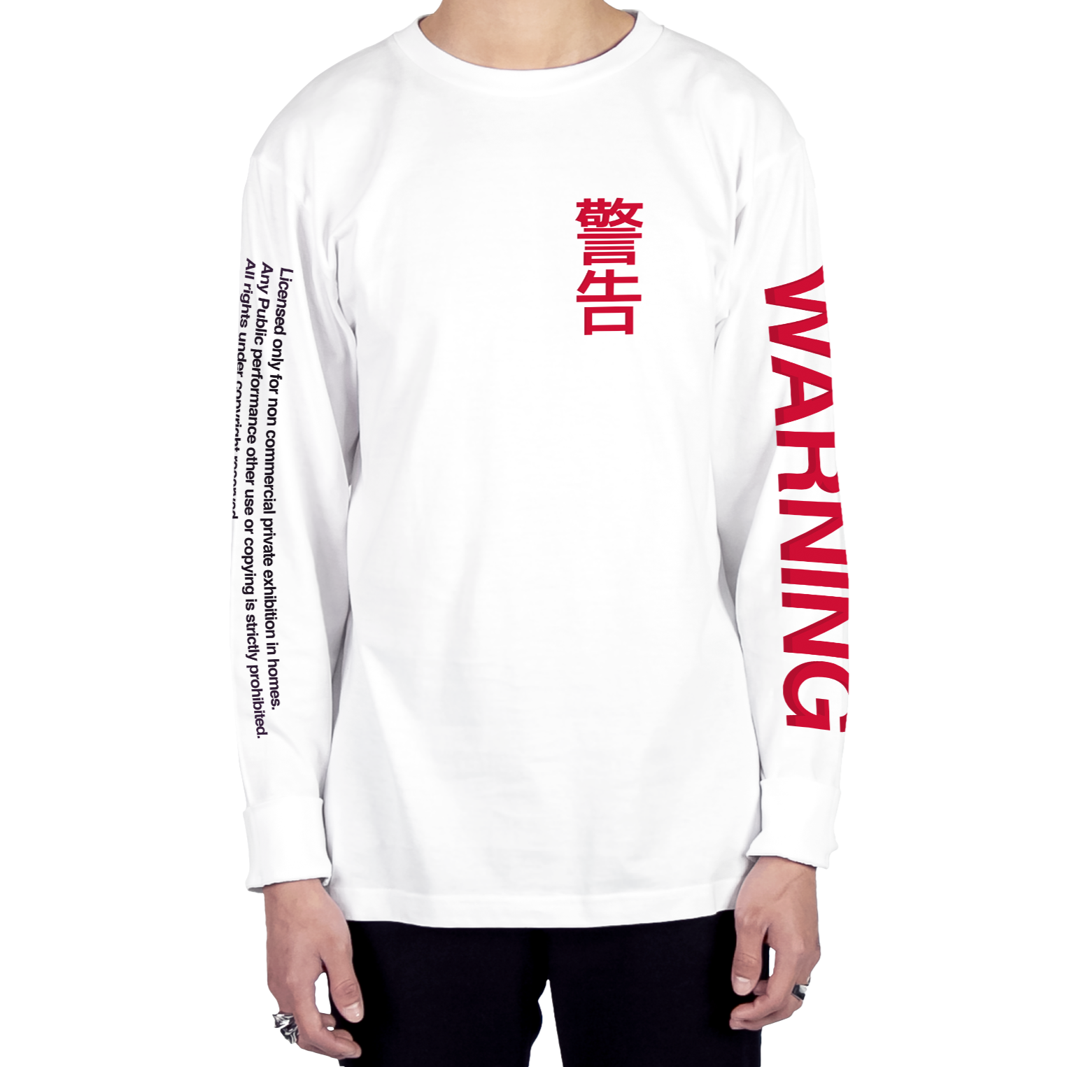 Warning Long Sleeve Tee