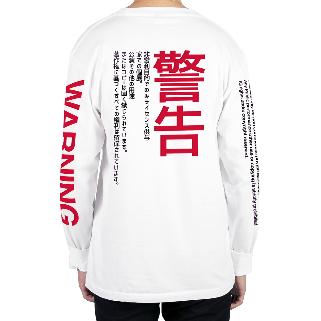 Warning Long Sleeve Tee