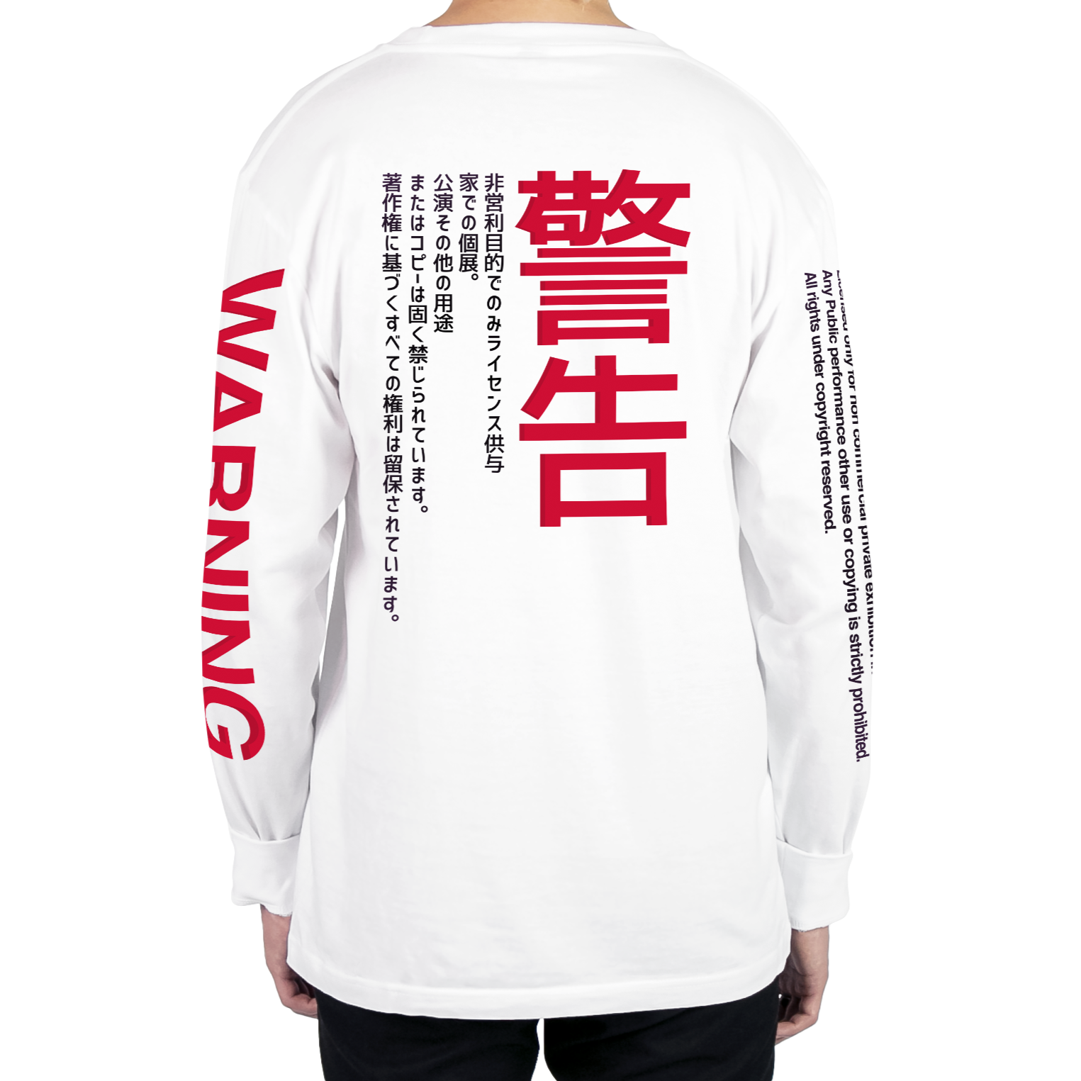 Warning Long Sleeve Tee