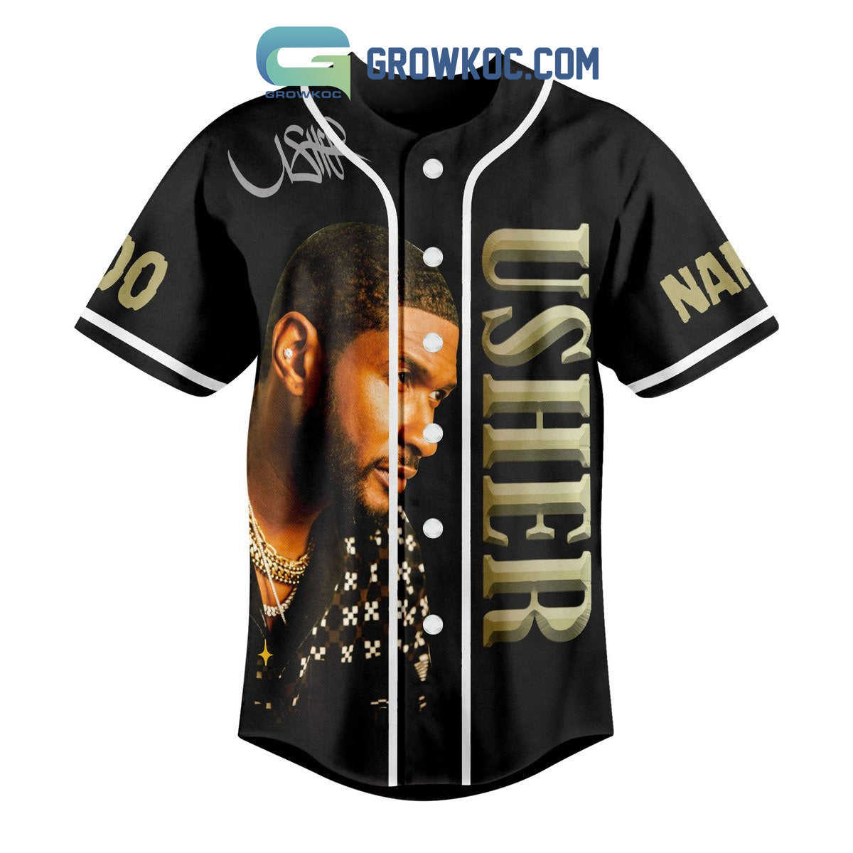 Usher I’m Just Here For The Half Time Show Personalized Baseball Jersey
