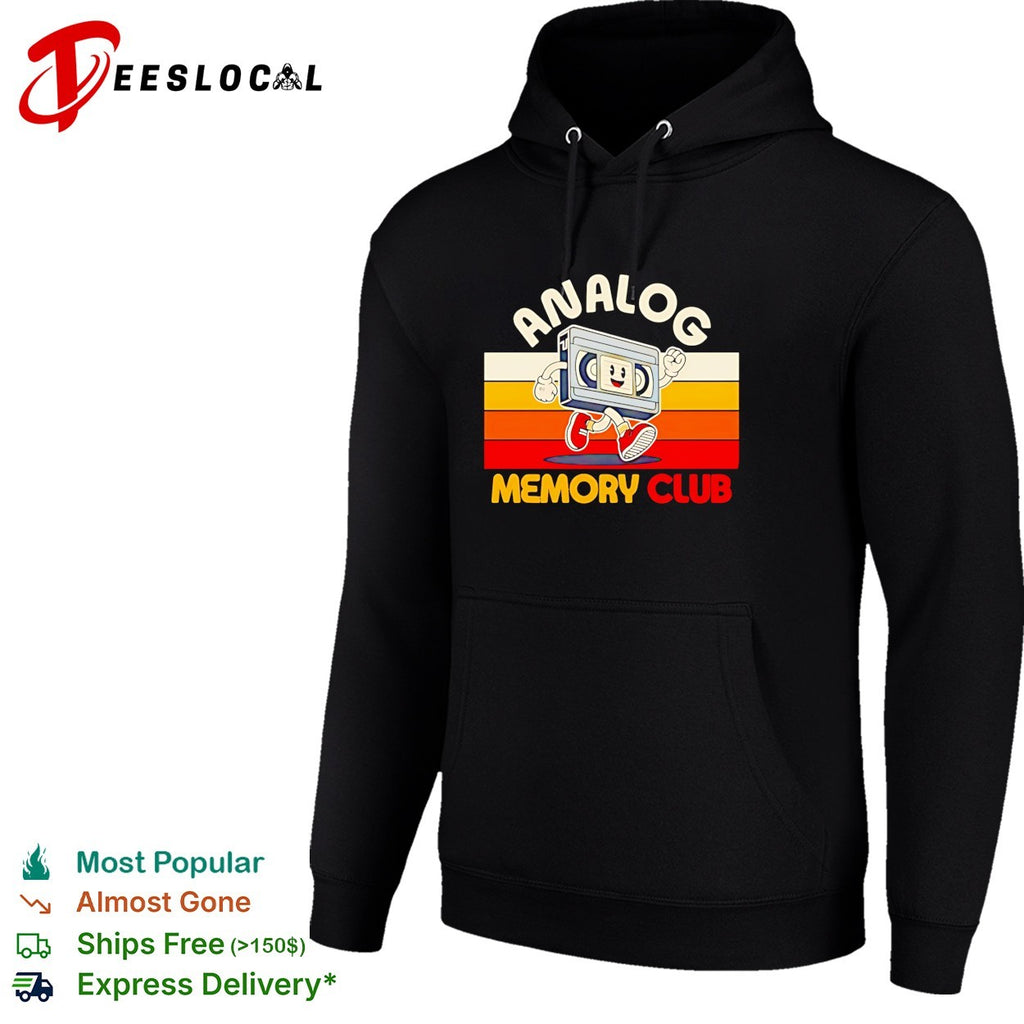 VHS tape running analog memory club retro shirt