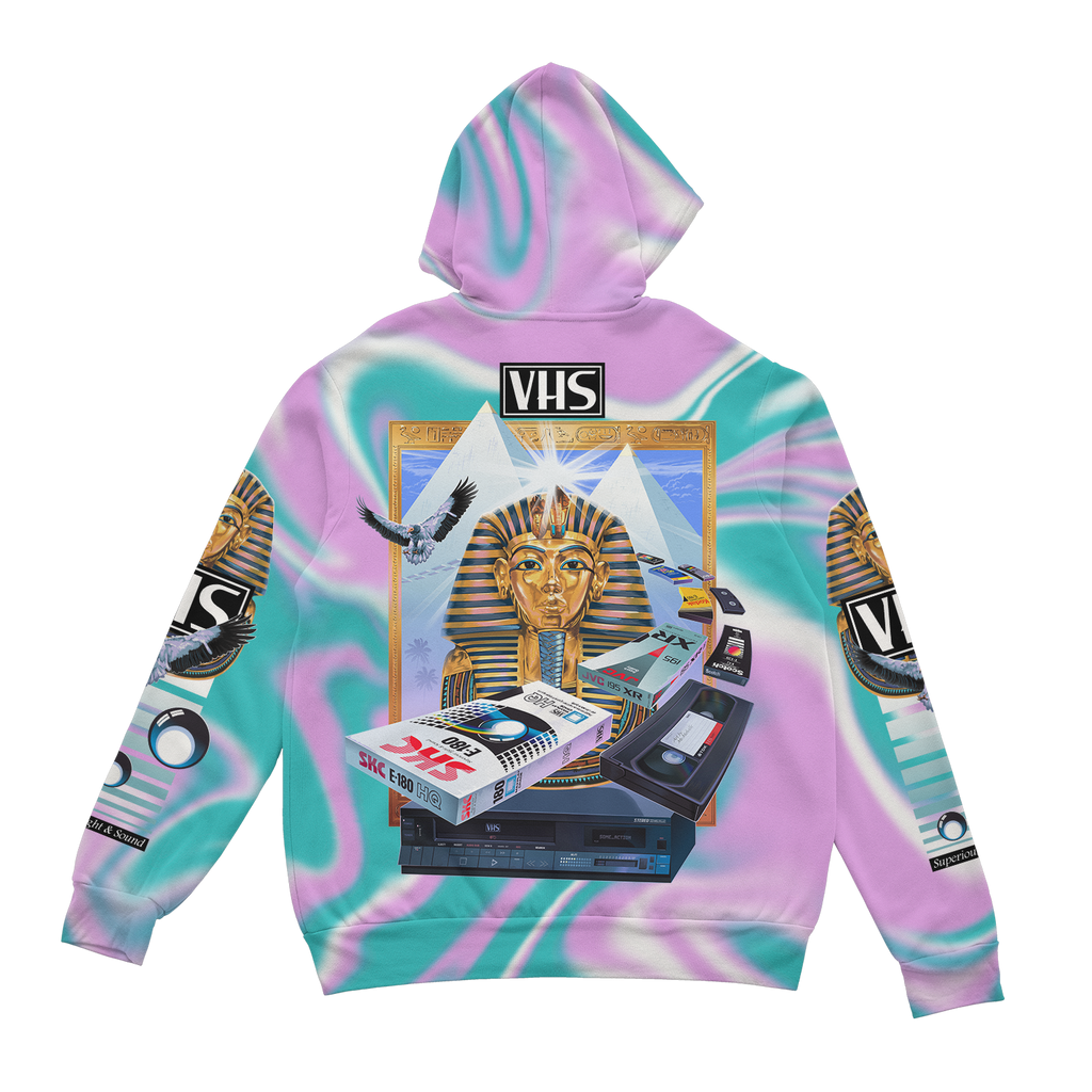 VHS Glyph Zip Up Hoodie