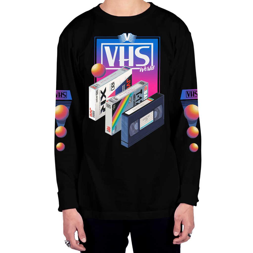 VHS World Long Sleeve Tee