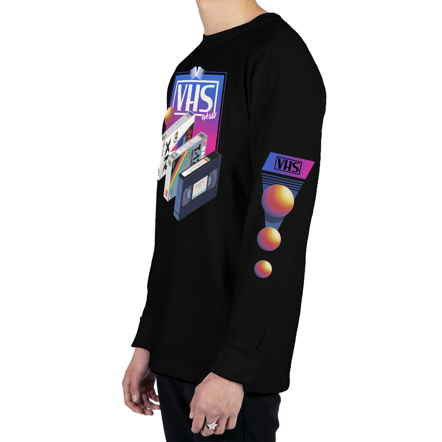 VHS World Long Sleeve Tee