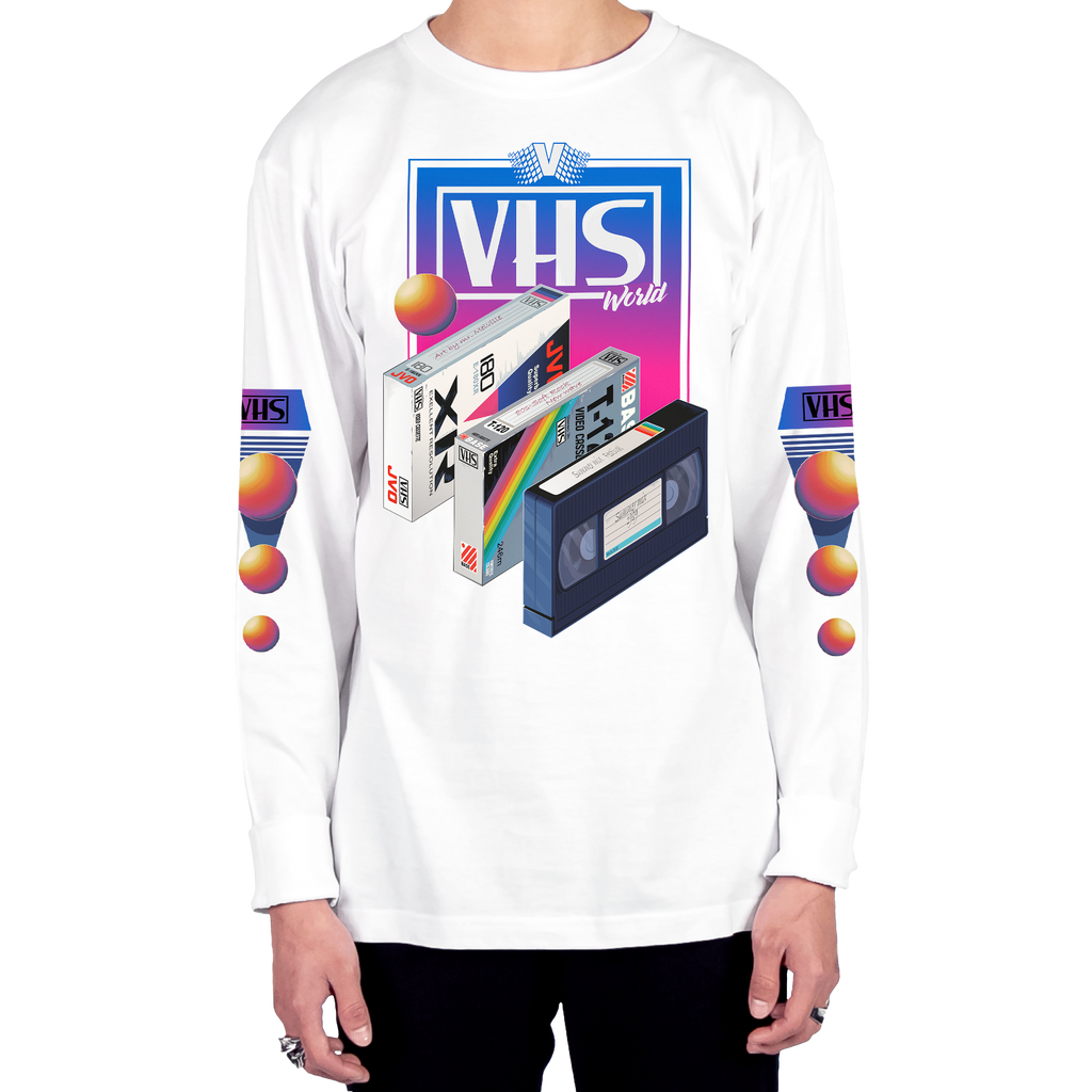 VHS World Long Sleeve Tee
