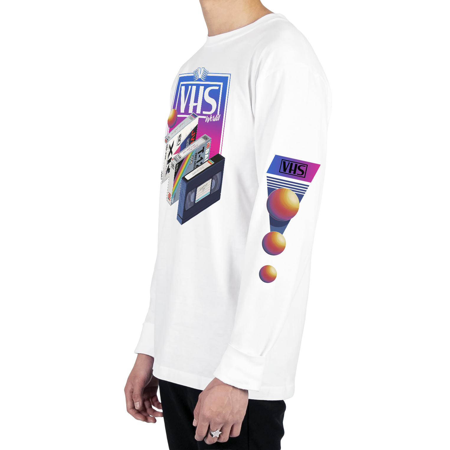 VHS World Long Sleeve Tee