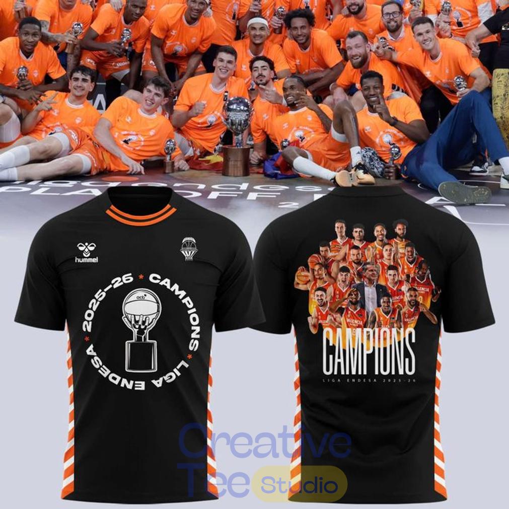 Valencia Basket 2026 Liga Endesa Champions T-Shirt