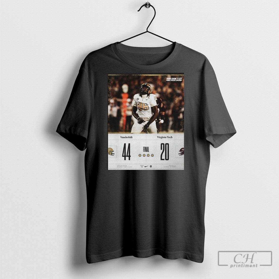 Vanderbilt Commodores Win 44 20 Virginia Tech Poster T-Shirts, Hoodie, Sweatshirt | InkRitualCo.com