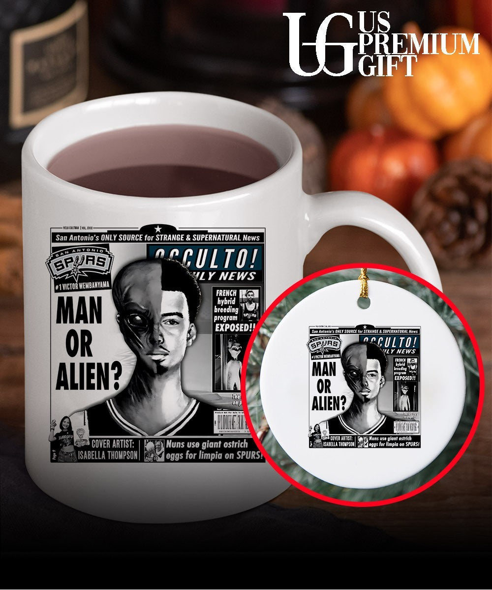 Victor Wembanyama San Antonio Spurs Occulto Weekly News Man or Alien shirt