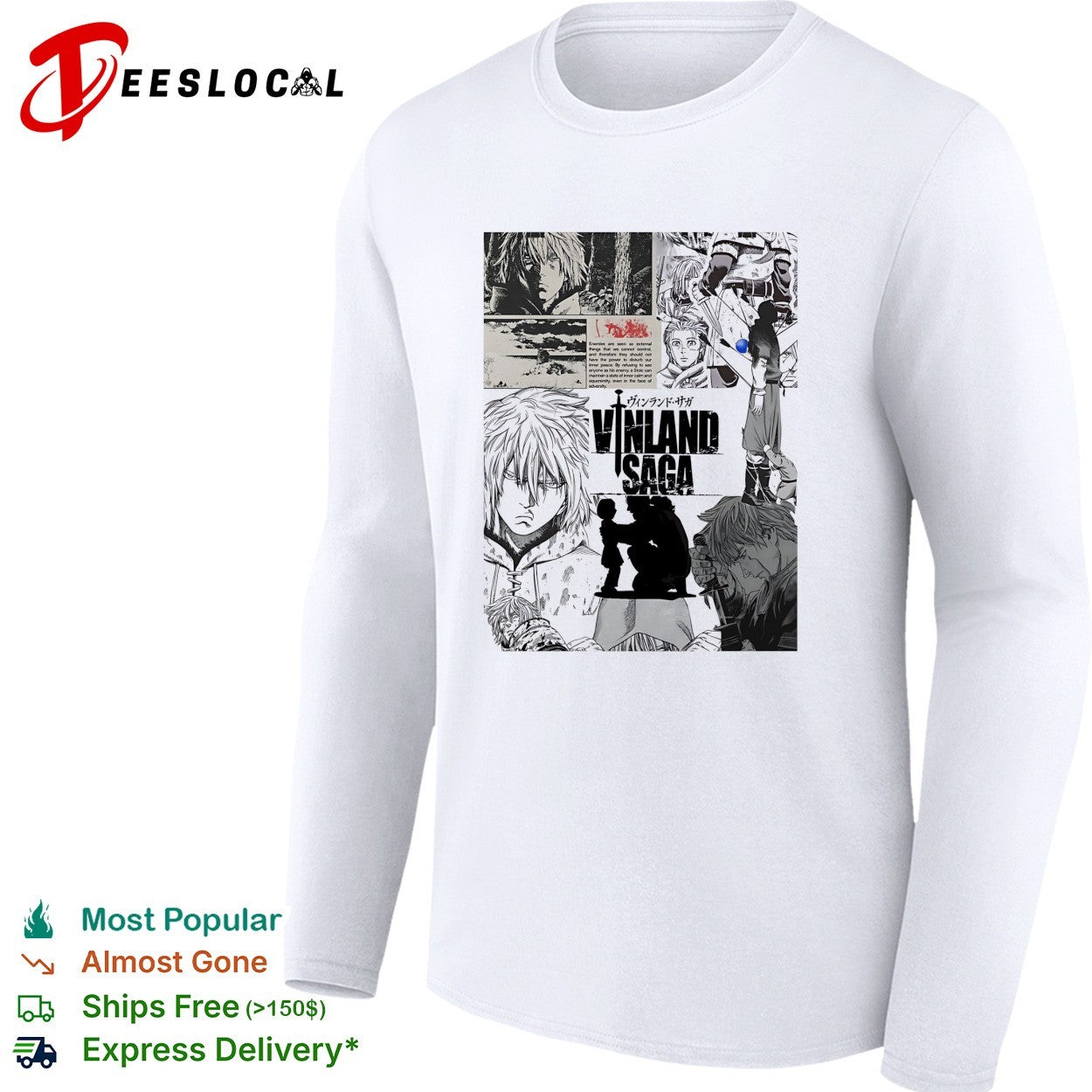 Vinland Saga manga collage shirt