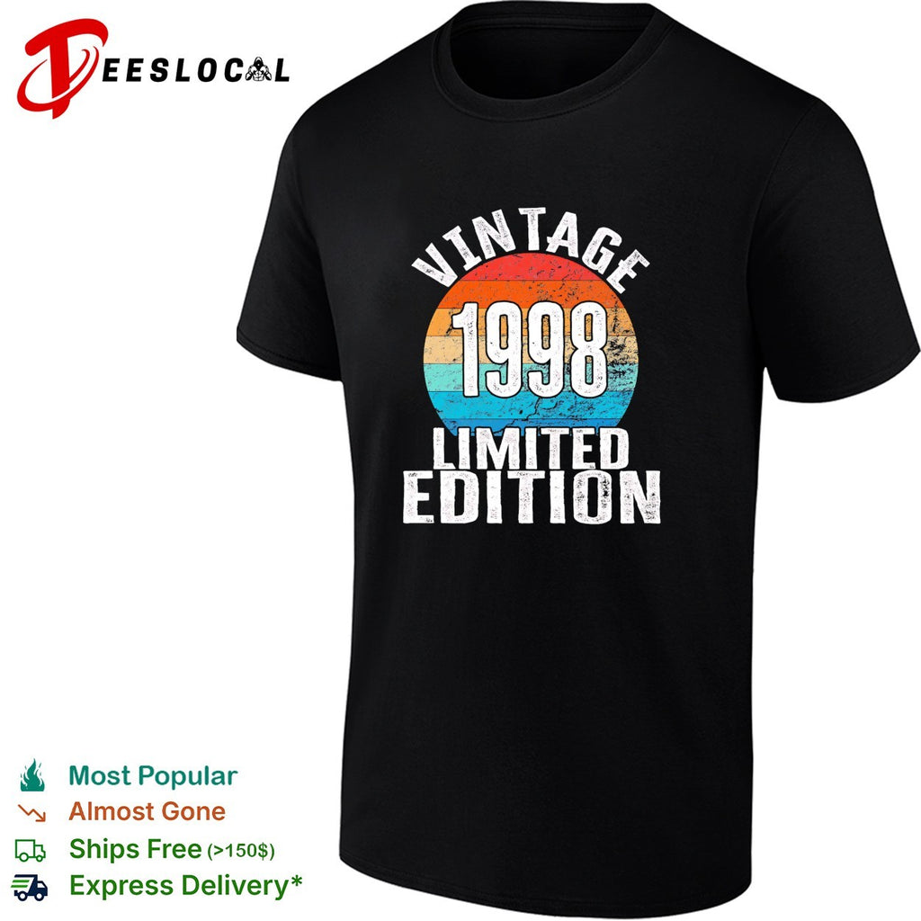 Vintage 1998 limited edition birthday shirt