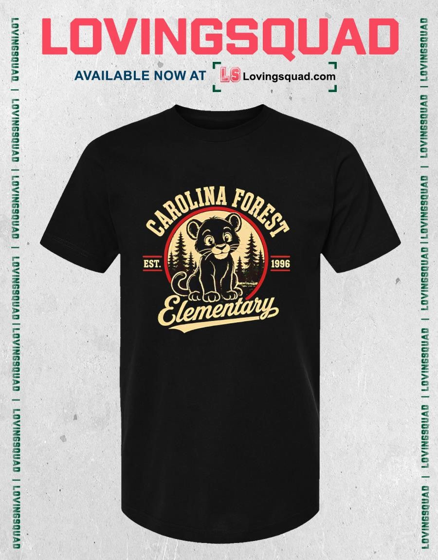 Vintage Carolina Forest Elementary Est 1996 Panther Cub T-Shirt
