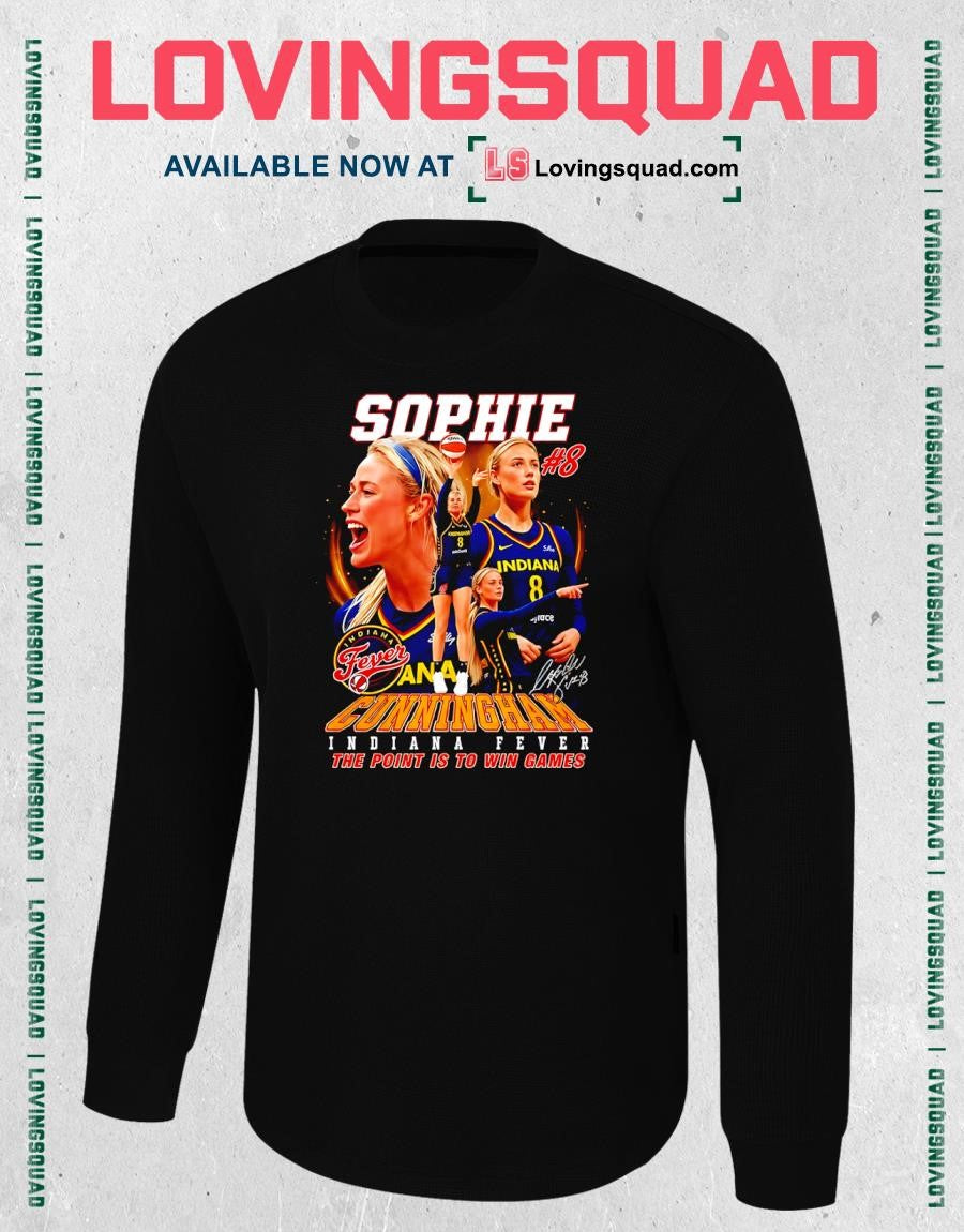Vintage Sophie Cunningham #8 Indiana Fever WNBA Basketball 2026 T-shirt