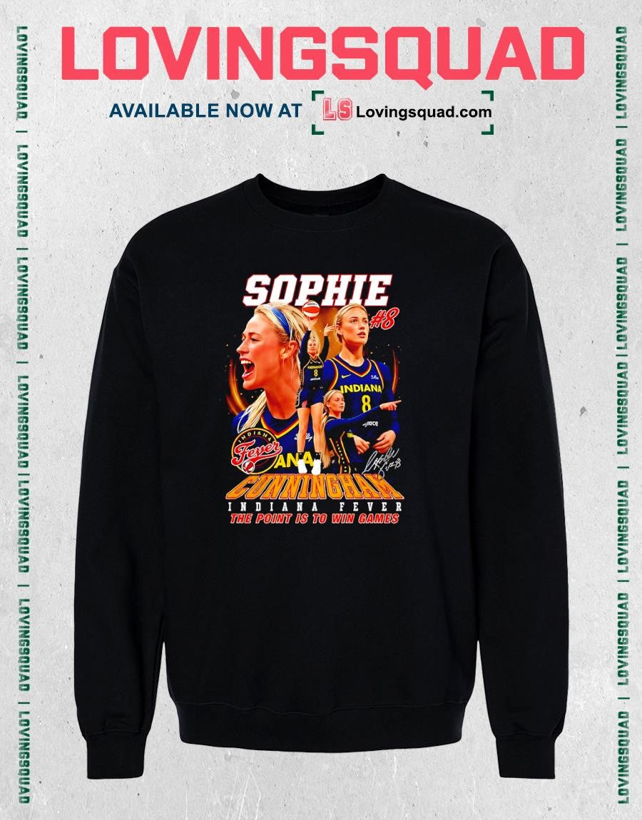 Vintage Sophie Cunningham #8 Indiana Fever WNBA Basketball 2026 T-shirt