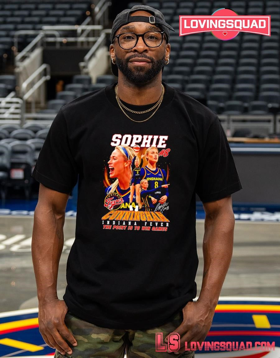 Vintage Sophie Cunningham #8 Indiana Fever WNBA Basketball 2026 T-shirt