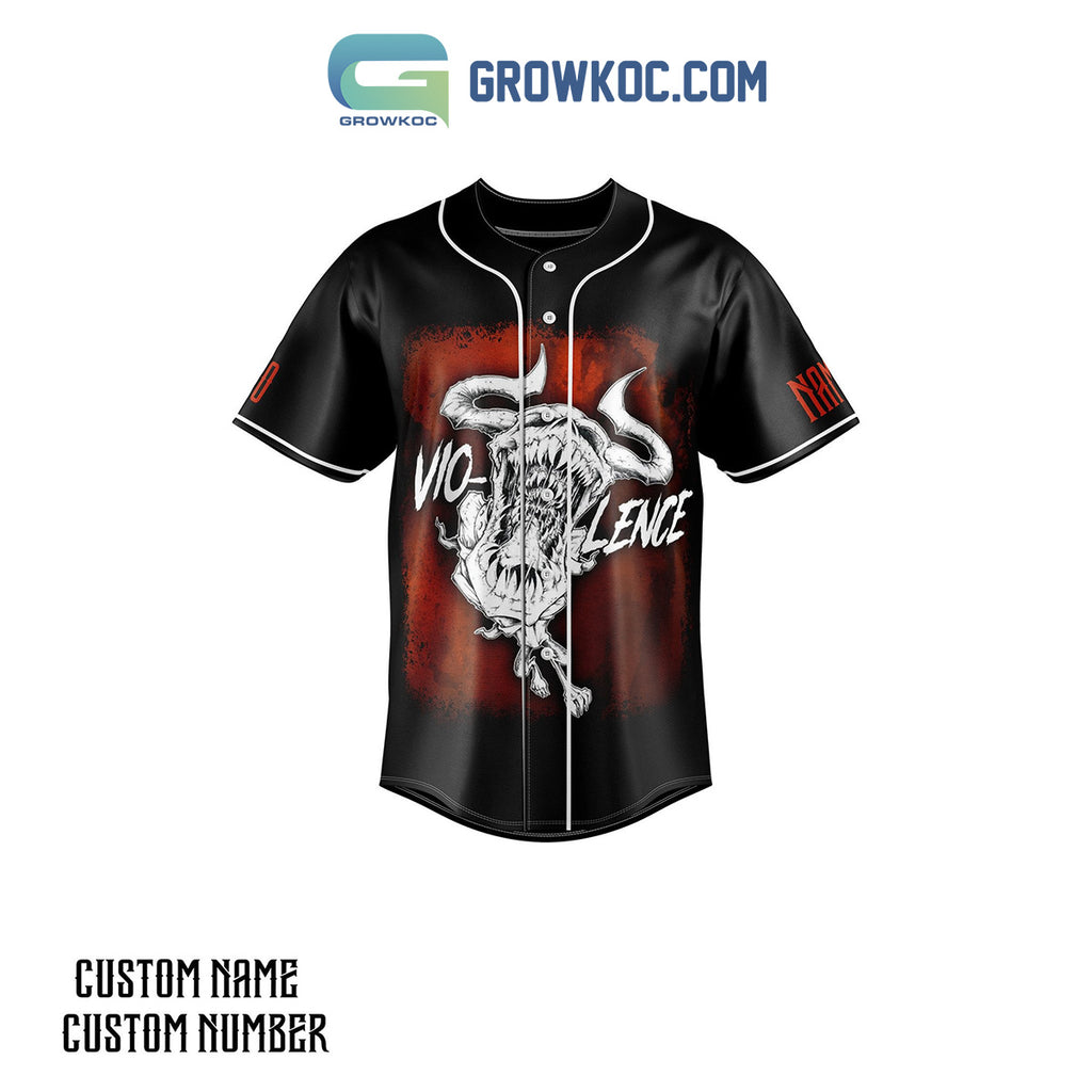 Vio-lence Let The World Burn Personalized Baseball Jersey