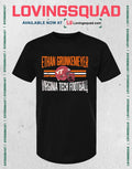Virginia Tech Football Ethan Grunkemeyer Helmet Hero T-Shirt