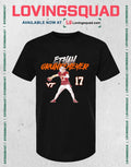 Virginia Tech Football Ethan Grunkemeyer Name Number Pose T-Shirt