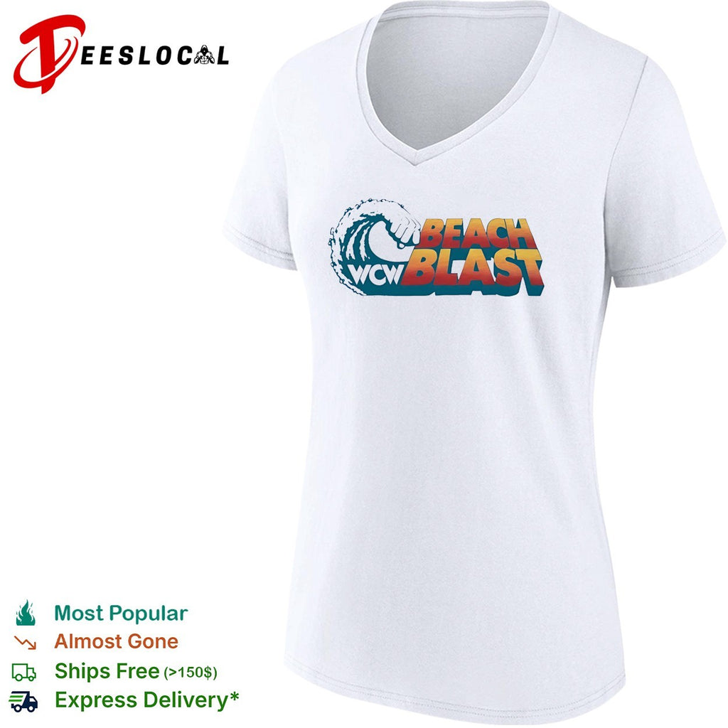 WCW Beach Blast wave logo shirt