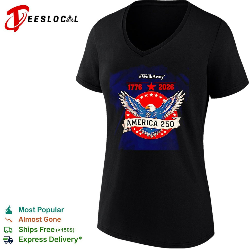 WalkAway America 250 1776 2026 Patriotic Eagle vintage shirt