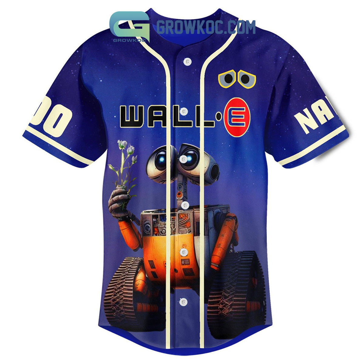 Wall-E I Don’t Want To Survive I Want To Live Fan Personalized Baseball Jersey