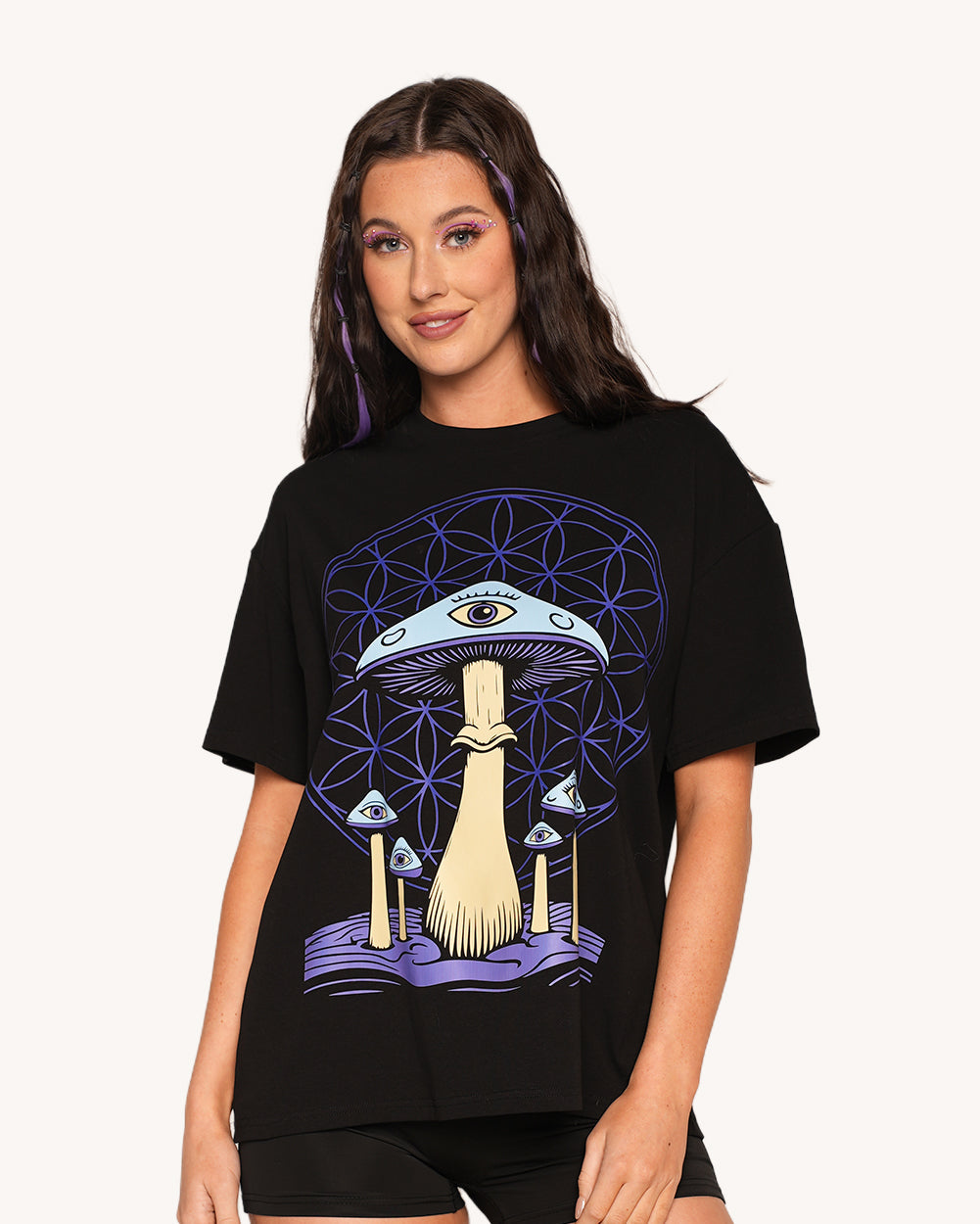 Wavy Cap Oversized Tee