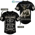 Waylon Jennings I’ve Always Been Crazy With Good Hearted Woman Personalized Baseball Jersey