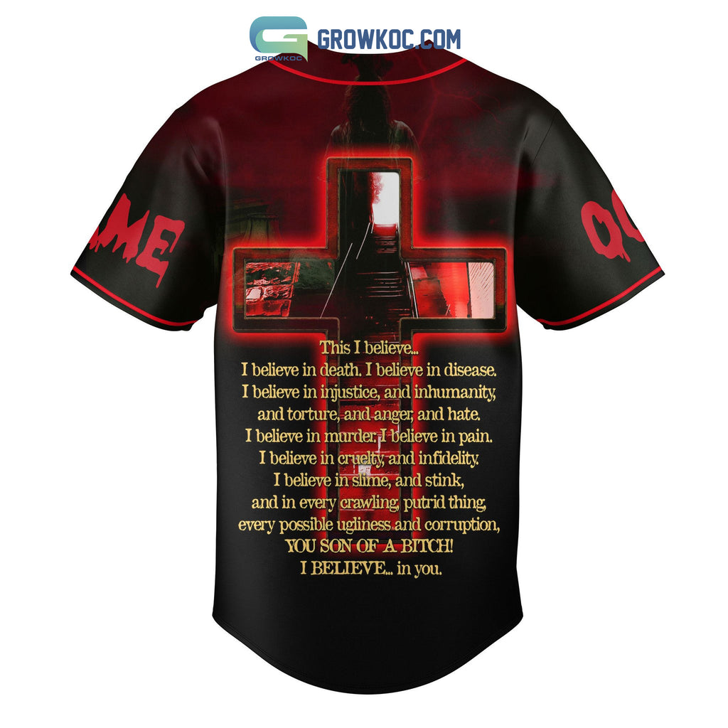 We Shall Fear No Evil Personalized Baseball Jersey