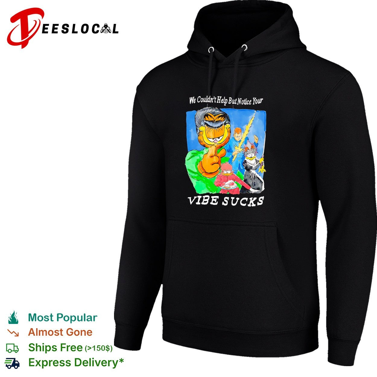 We couldn’t help but notice your vibe sucks orange cat shirt