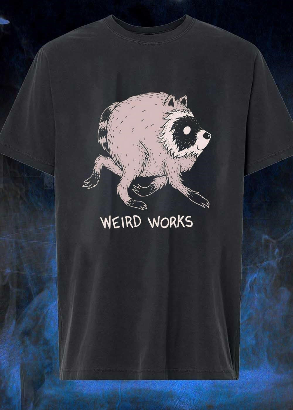 Weird Works Running Raccoon T-Shirt