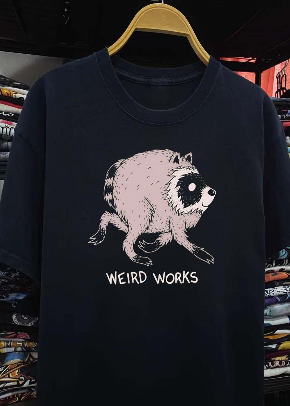 Weird Works Running Raccoon T-Shirt