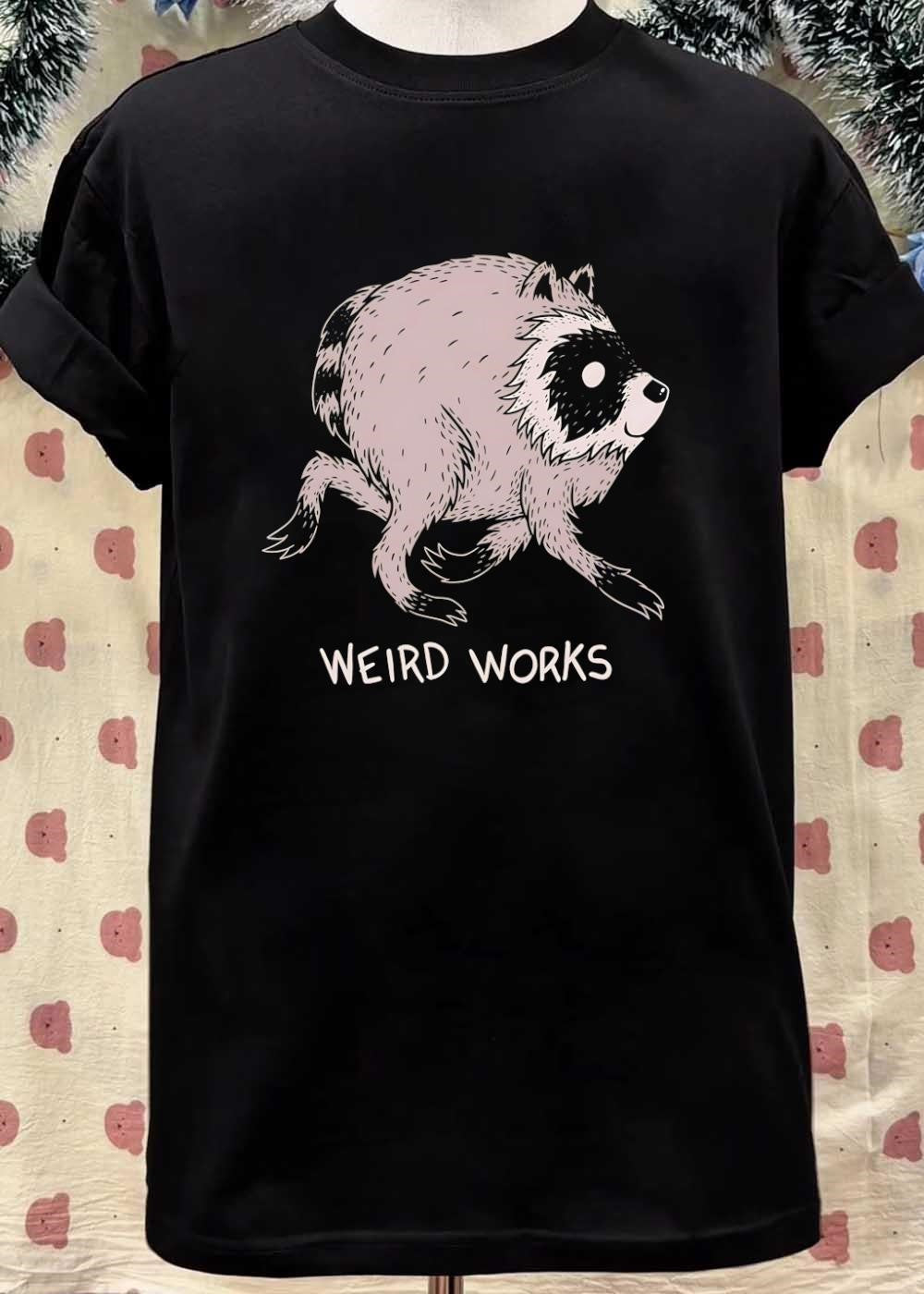 Weird Works Running Raccoon T-Shirt
