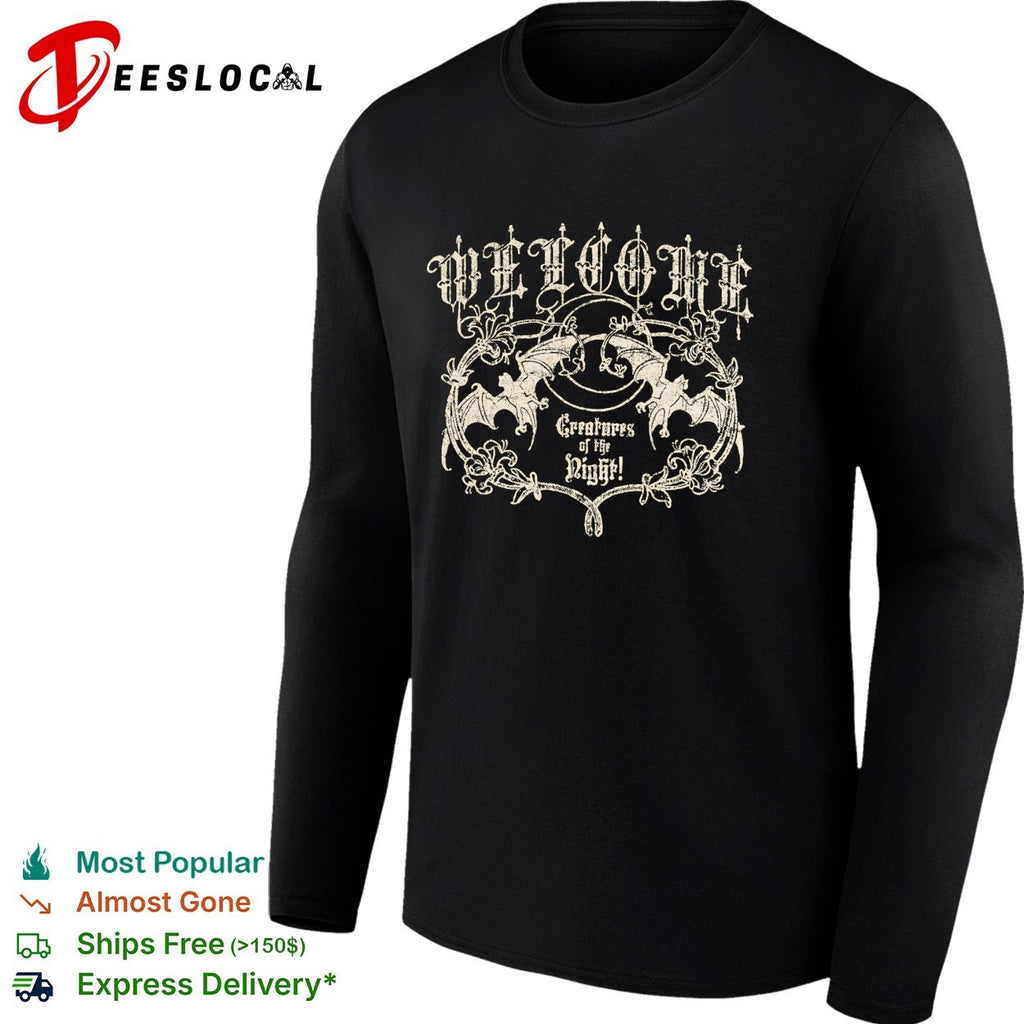 Welcome creatures of the night bats shirt