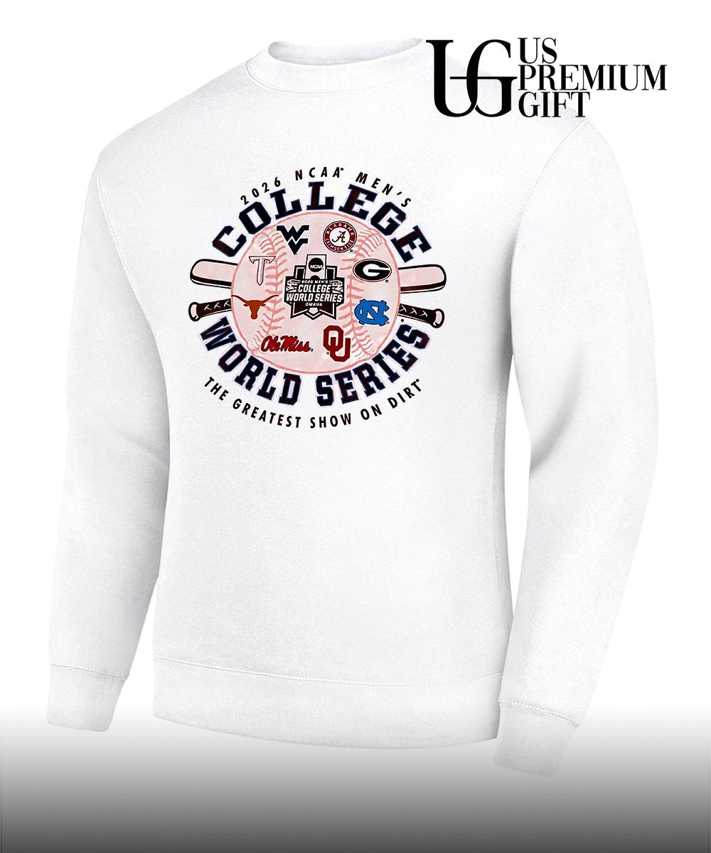 West Virginia Alabama Texas Georgia North Carolina Ole Miss Oklahoma 2026 NCAA Men’s College World Series shirt