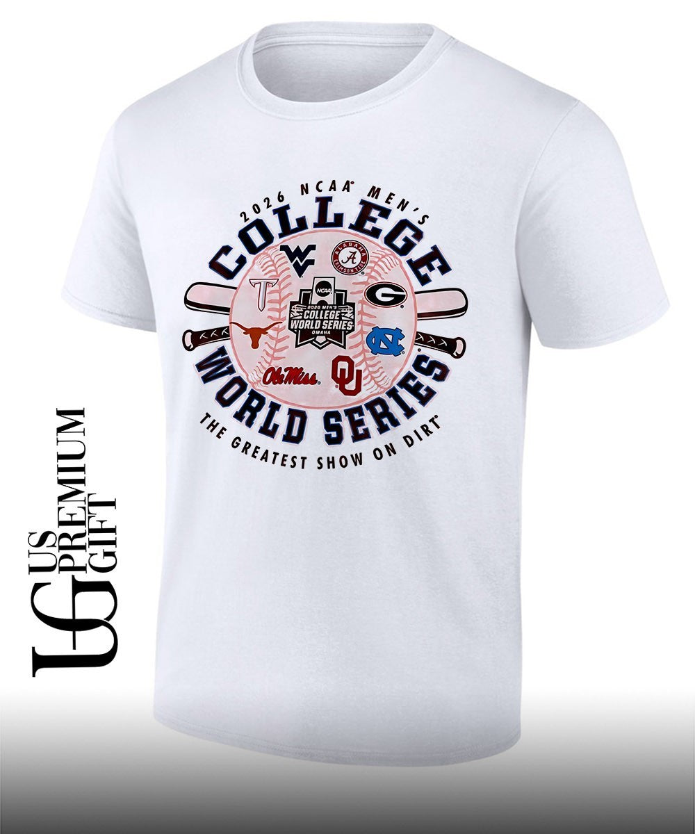 West Virginia Alabama Texas Georgia North Carolina Ole Miss Oklahoma 2026 NCAA Men’s College World Series shirt