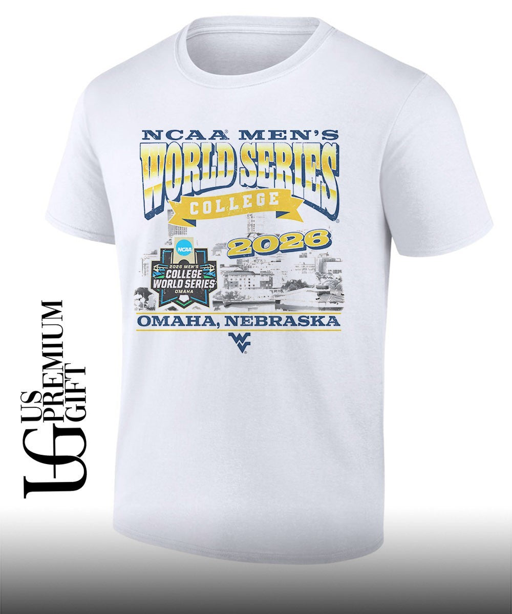 West Virginia Mountaineers 2026 NCAA Men’s baseball world series college skyline T-shirt